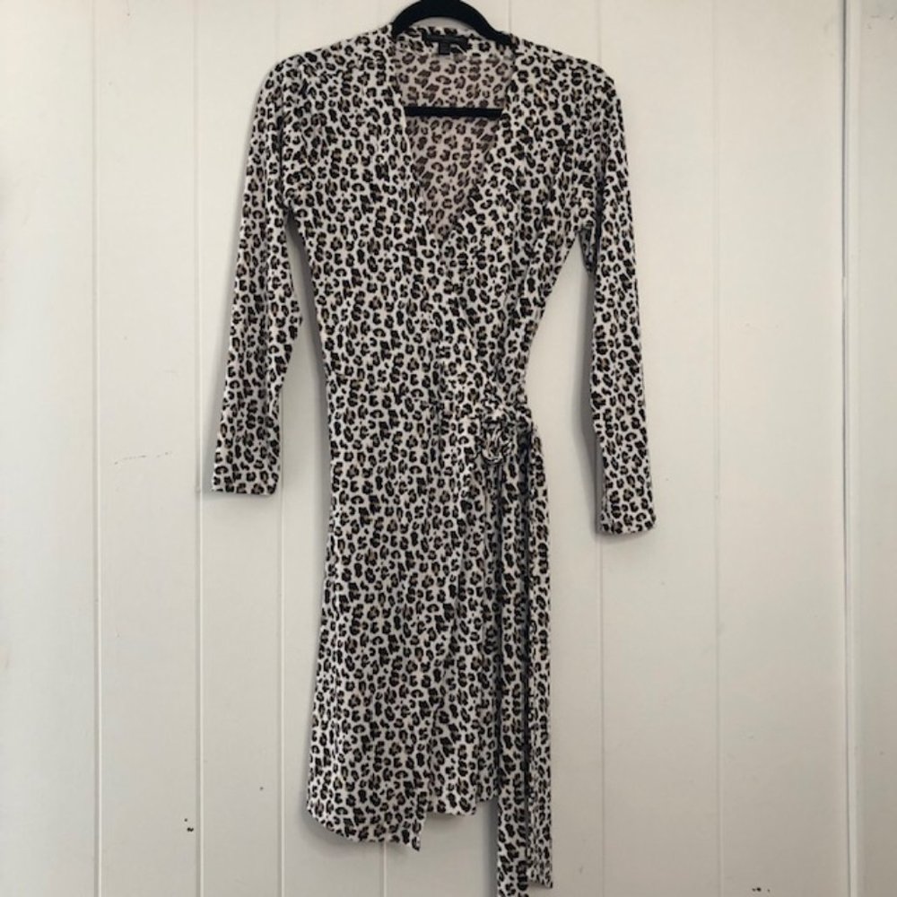 Banana Republic Leopard Print Wrap Dress
